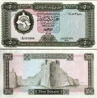 *5 líbyjských dinárov Líbya 1972, P36 AU - Kliknutím na obrázok zatvorte -